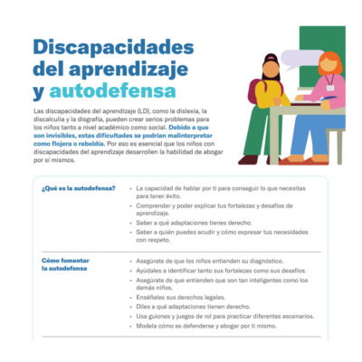 Discapacidades del aprendizaje y autodefensa
