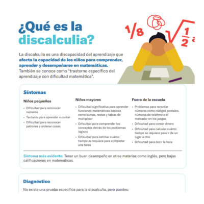 ¿Qué es la discalculia?