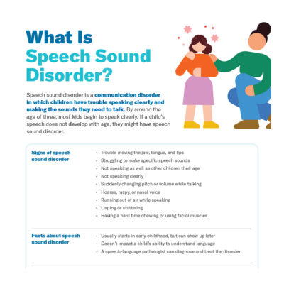 What Is Speech Sound Disorder?
